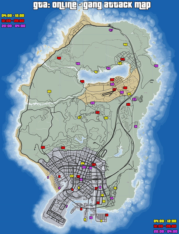 GTA5幫派攻擊位置在哪 GTA5攻擊幫派地圖