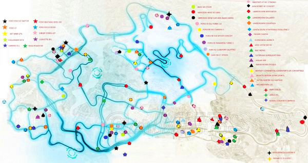 極品飛車17車輛獲取 所有車輛獲取位置詳解