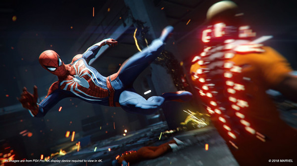 E3 2018：《蜘蛛侠》发布最新游戏截图 4K强大画面展现精彩瞬间