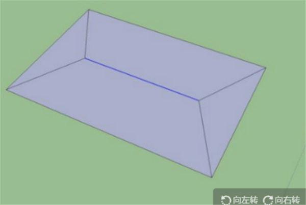 sketchup软件绘制四坡屋顶方法2