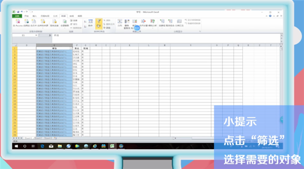 Microsoft Excel软件筛选方法2