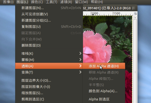 GIMP中文版如何摳圖