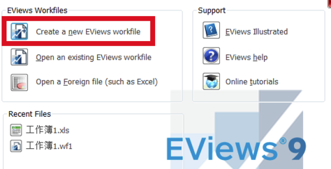 如何將Excel數據導入EViews8.0特別版