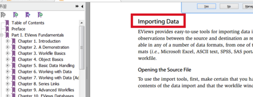 如何將Excel數據導入EViews8.0特別版