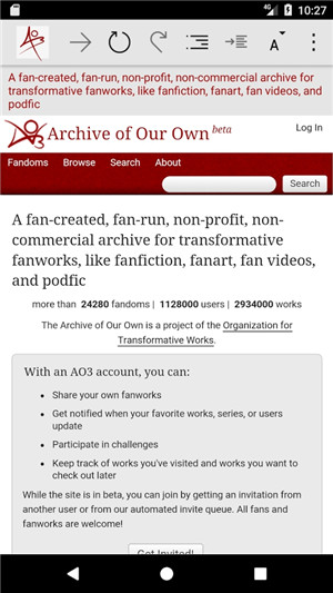 ao3中文网页版软件特色