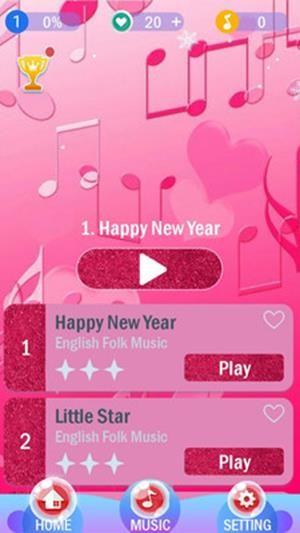 粉色钢琴app截图