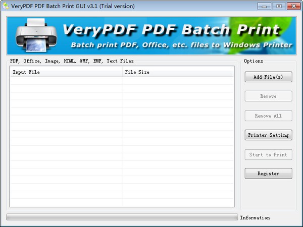 VeryPDF PDF Batch Print GUI下載