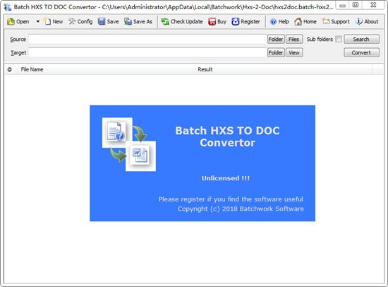 Batch HXS TO DOC Converter特別版