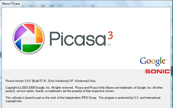Picasa3免费下载截图