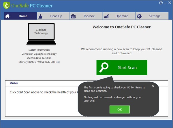 OneSafe PC Cleaner Pro特别版