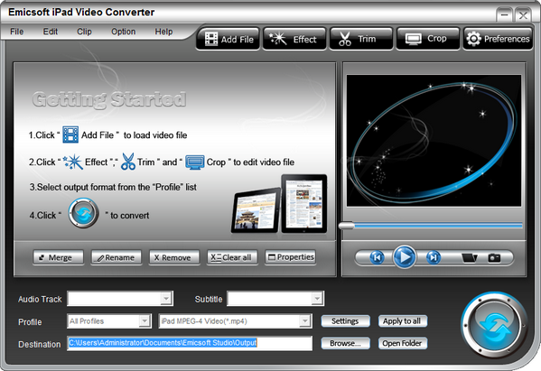 Emicsoft iPad Video Converter免費版