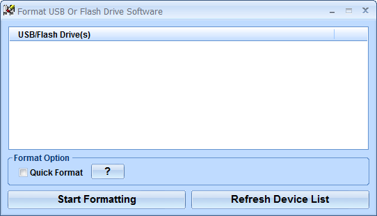 Format USB Or Flash Drive Software特别版