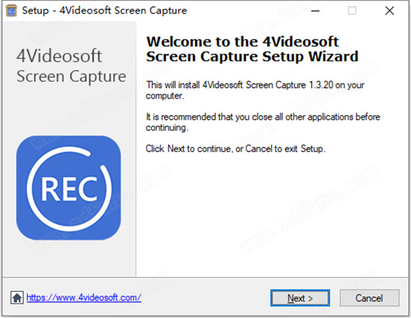 4Videosoft Screen Capture安装教程截图1