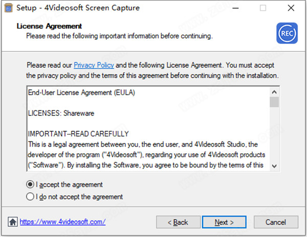 4Videosoft Screen Capture安装教程截图2