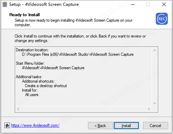 4Videosoft Screen Capture安装教程截图5