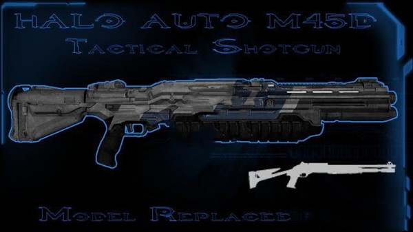 求生之路2光环M45D自动霰弹枪MOD 绿色免费版