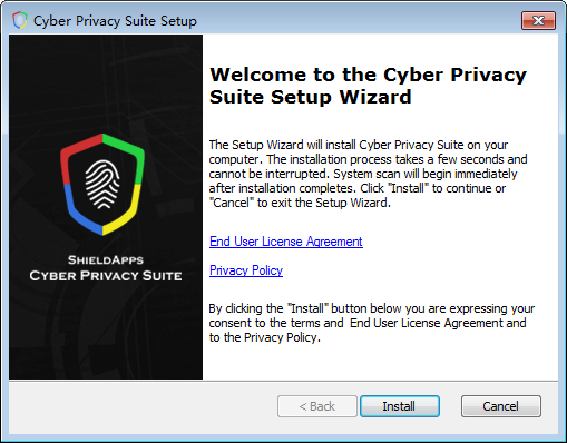 Cyber Privacy Suite(上网安全软件)使用方截图1