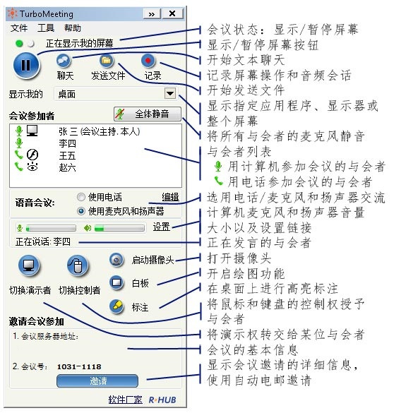 TurboMeeting電腦版使用方法