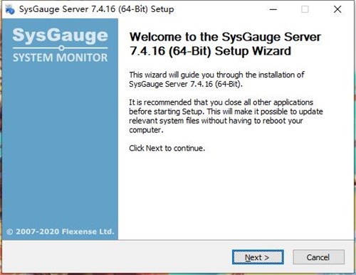 SysGauge Server特別版安裝步驟截圖1