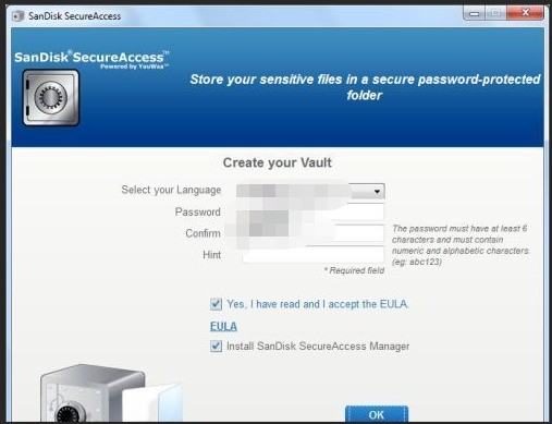 SanDisk SecureAccess特别版