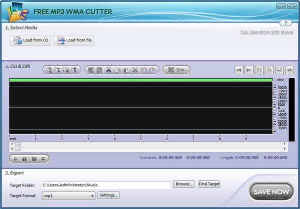 Free MP3 WMA Cutter免费版 第1张图片