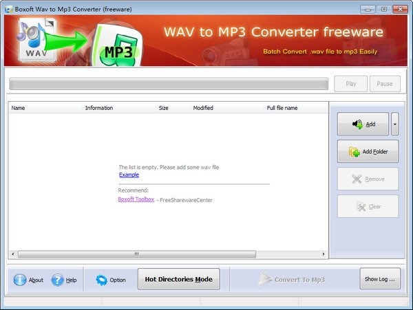 Boxoft WAV to MP3 Converter 第1张图片