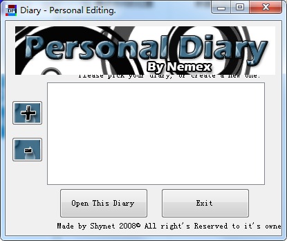 Personal Diary Editor下載 第1張圖片