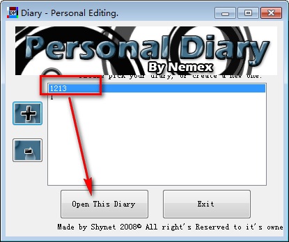 Personal Diary Editor截圖