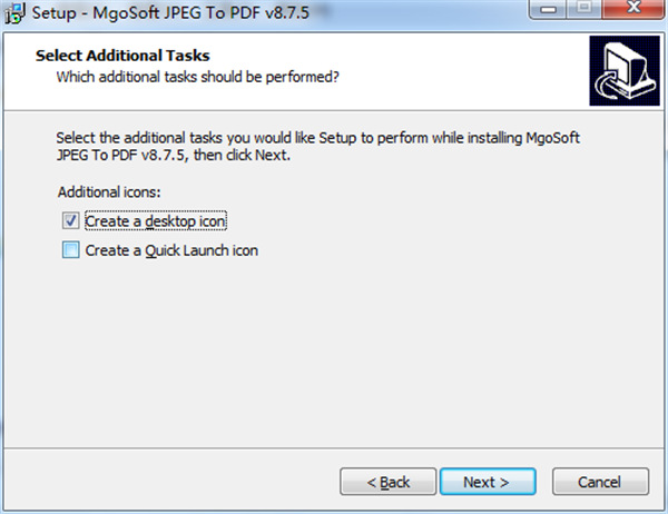 Mgosoft JPEG to PDF Converter特別版安裝步驟3截圖