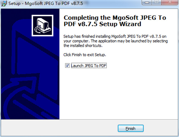 Mgosoft JPEG to PDF Converter特別版安裝步驟5截圖