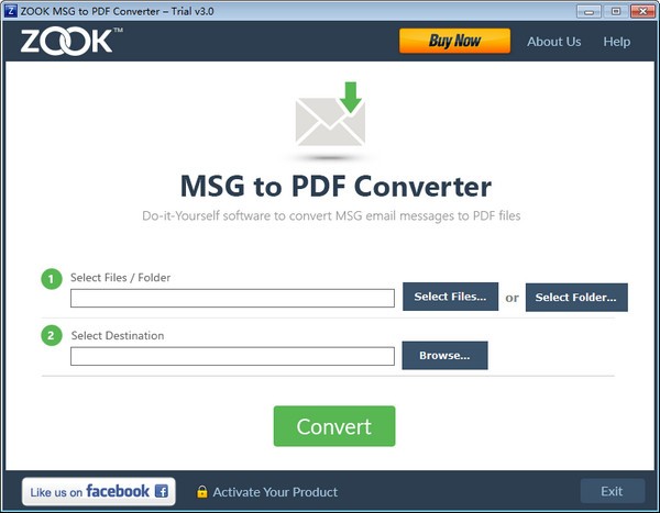 ZOOK MSG to PDF Converter 