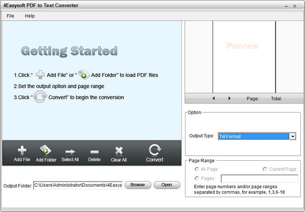 4Easysoft PDF to Text Converter官方版