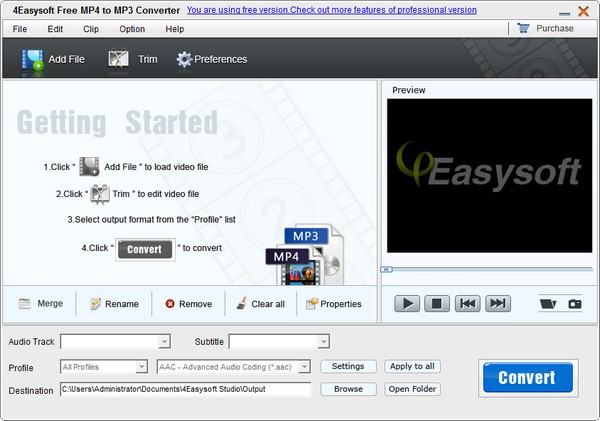 4Easysoft Free MP4 to MP3 Converter官方版