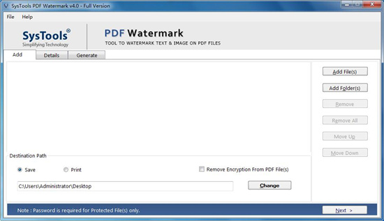 SysTools PDF Watermark特别版