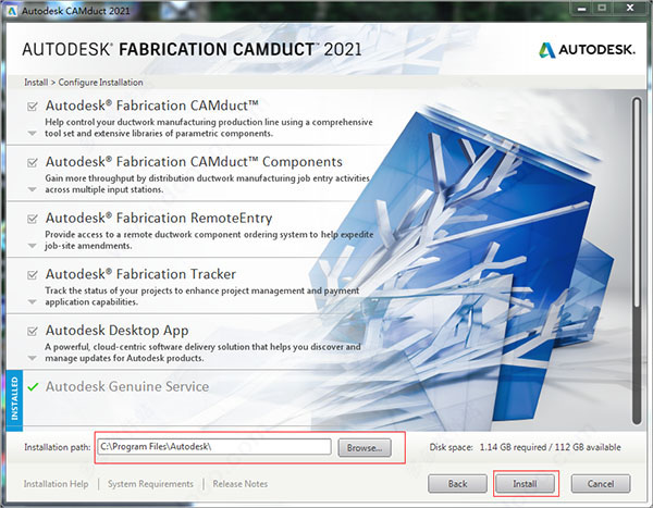 Autodesk Fabrication CAMduct2021特別版安裝方法