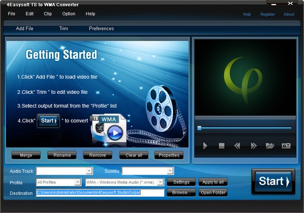 4Easysoft TS to WMA Converter下载