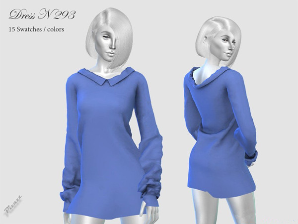 模拟人生4女性纯色的简洁花边服装MOD v1.0 pizazz版