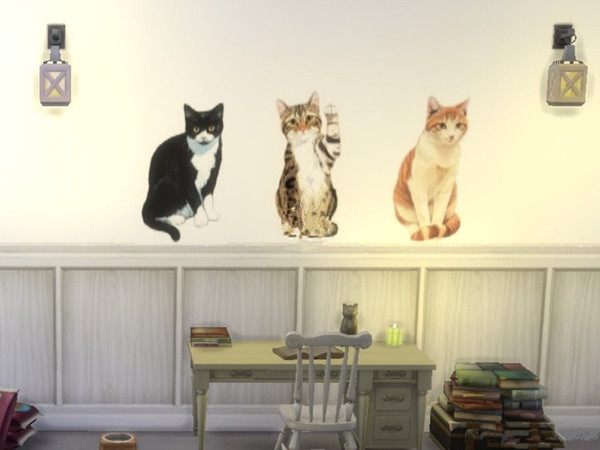 模拟人生4猫咪墙贴MOD 第1张图片