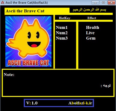 字符勇敢猫三项修改器下载 免费版