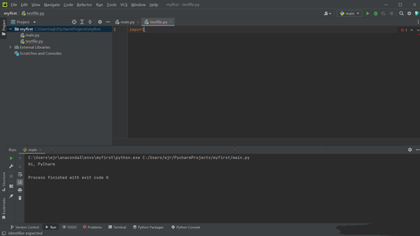 PyCharm2022.1.3破解版项目创建与代码运行6