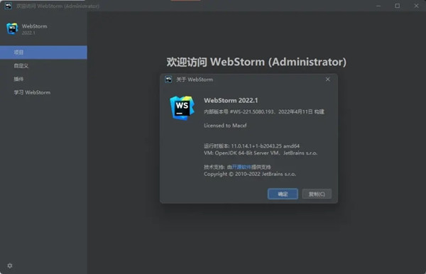 Webstorm2022.1永久破解版1