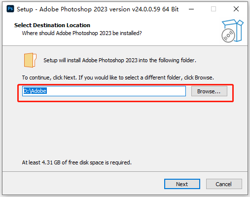 Photoshop2023破解版安裝步驟1