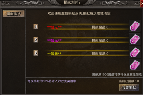 封神之怒內購免費版魔晶捐獻系統1