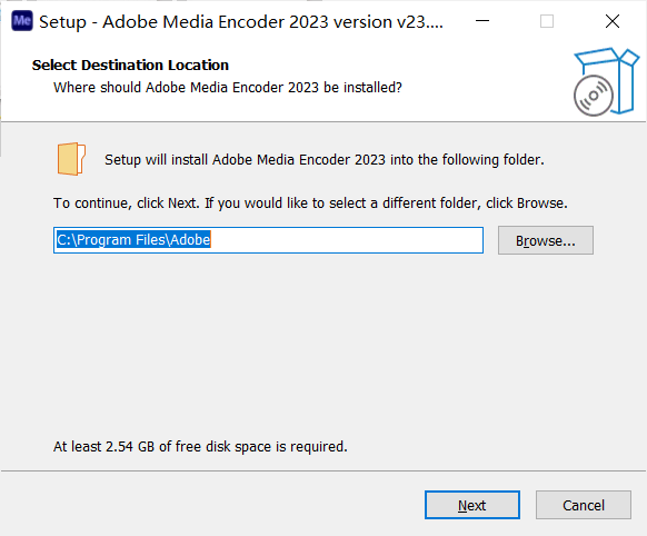 Adobe Media Encoder 2023安裝方法1