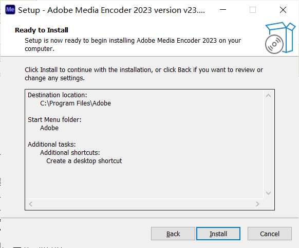 Adobe Media Encoder 2023安裝方法4