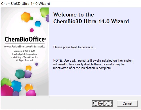 ChemBio 3D Ultra免费版安装教程1