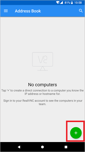 vnc viewer怎么连接手机、电脑？1