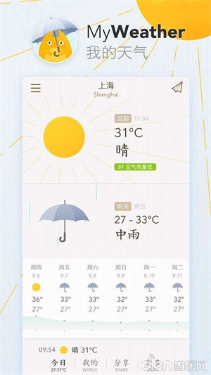 我的天氣app下載安裝軟件特色截圖