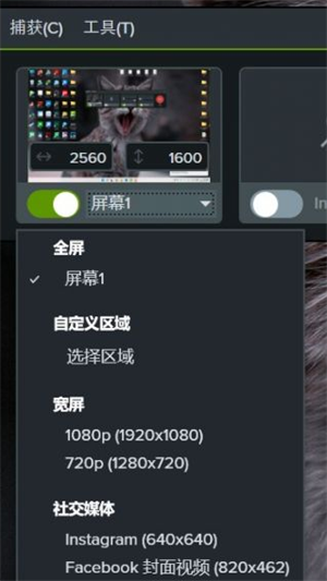 Camtasia中文版怎么录制电脑屏幕截图3