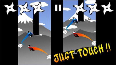 跳跃忍者双人游戏手机版 第2张图片